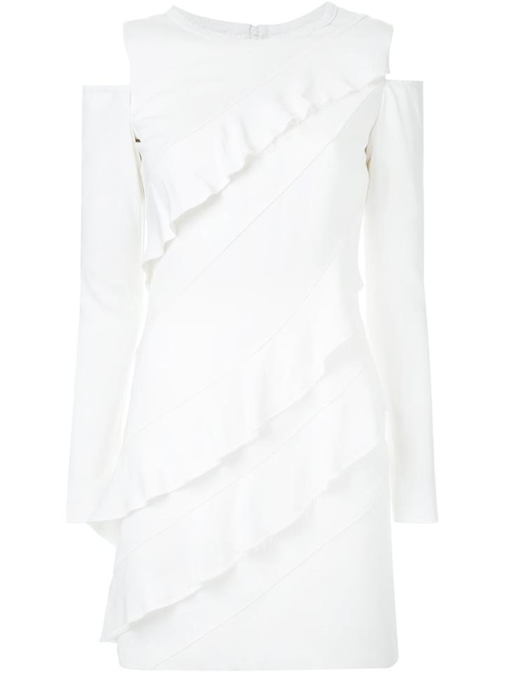 Manning Cartell Cut-out Shoulder Panel Dress, Women's, Size: 12, White, Spandex/elastane/viscose