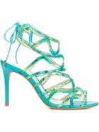 Alexandre Birman Nim Sandals, Women's, Size: 39, Blue, Leather