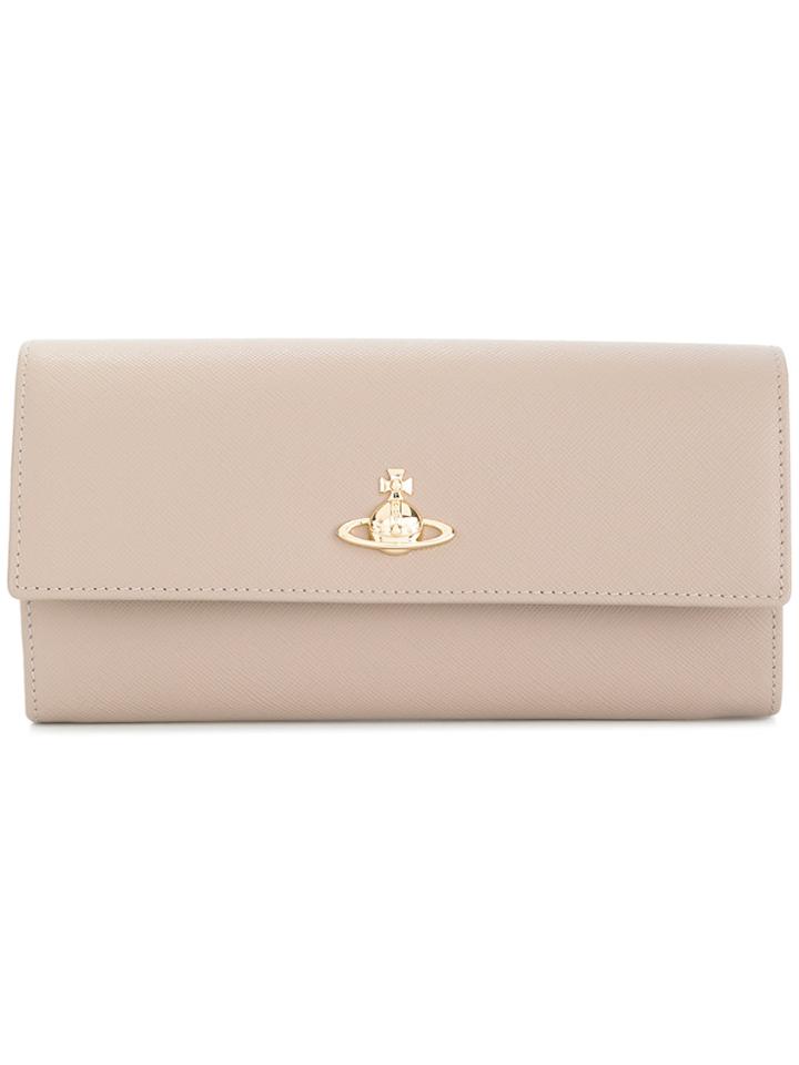 Vivienne Westwood Logo Plaque Wallet - Nude & Neutrals