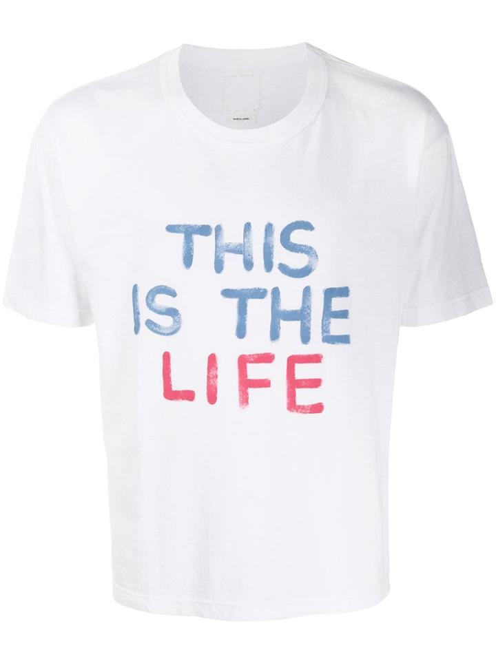 Visvim This Is The Life Print T-shirt - White