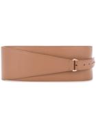 Ginger & Smart Diffraction Wide Wrap Belt - Brown