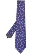 Canali All-over Pattern Tie - Purple