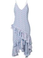 Altuzarra - Cherry Print Dress - Women - Silk/polyester - 38, Women's, Blue, Silk/polyester