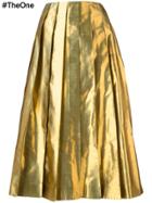 Arthur Arbesser Metallic Pleated Skirt