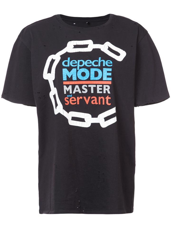 R13 Distressed Depeche Mode T-shirt - Black
