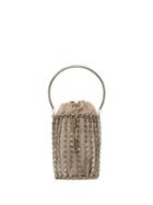 Rosantica Kill Bill Crystal Embellished Bracelet Bag - Neutrals