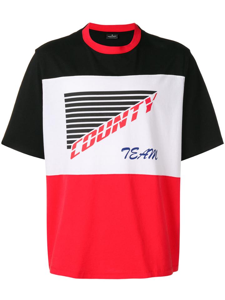 Marcelo Burlon County Of Milan Colourblock Logo T-shirt - Black