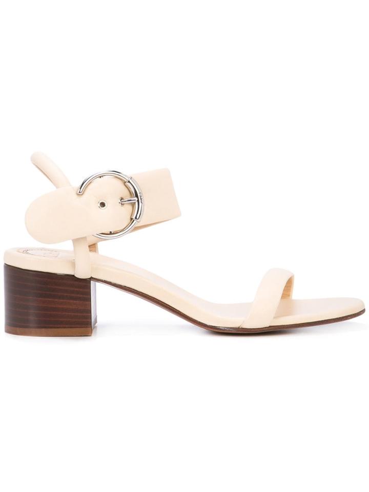 Chloé Buckle Sandals - Brown