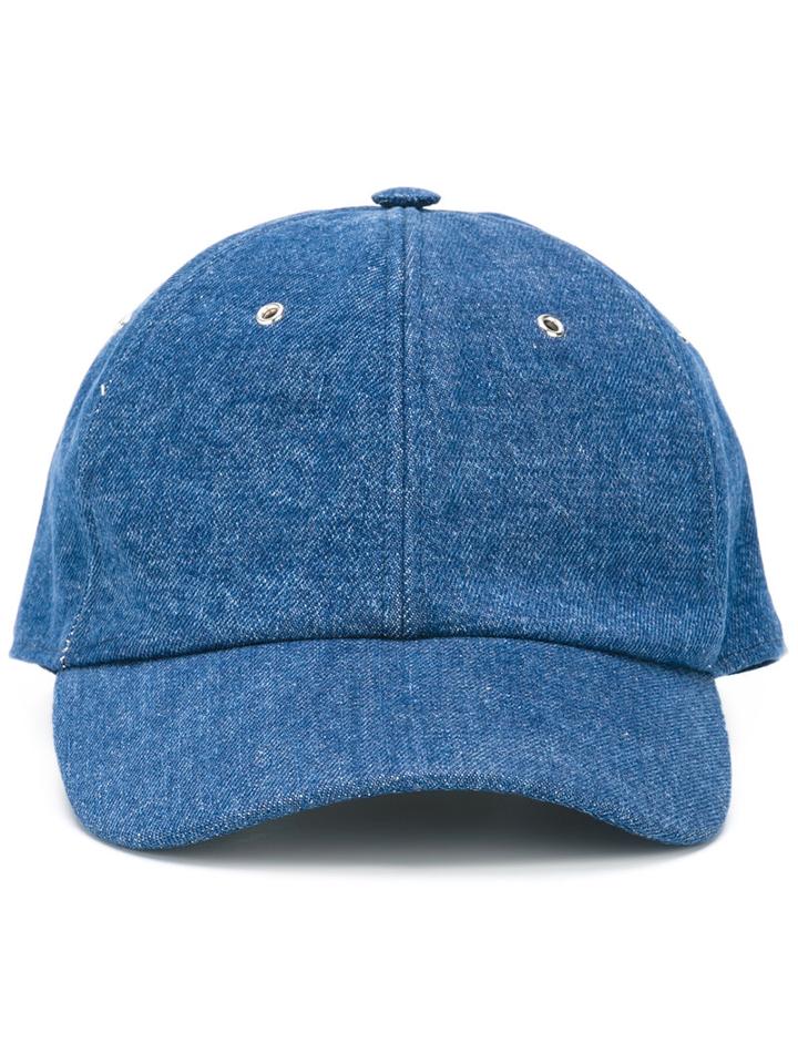Sunnei - Denim Cap - Men - Cotton - One Size, Blue, Cotton