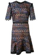 Saloni 'juno' Dress, Women's, Size: 8, Black, Polyester