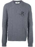Msgm Cable Knit Jumper - Grey