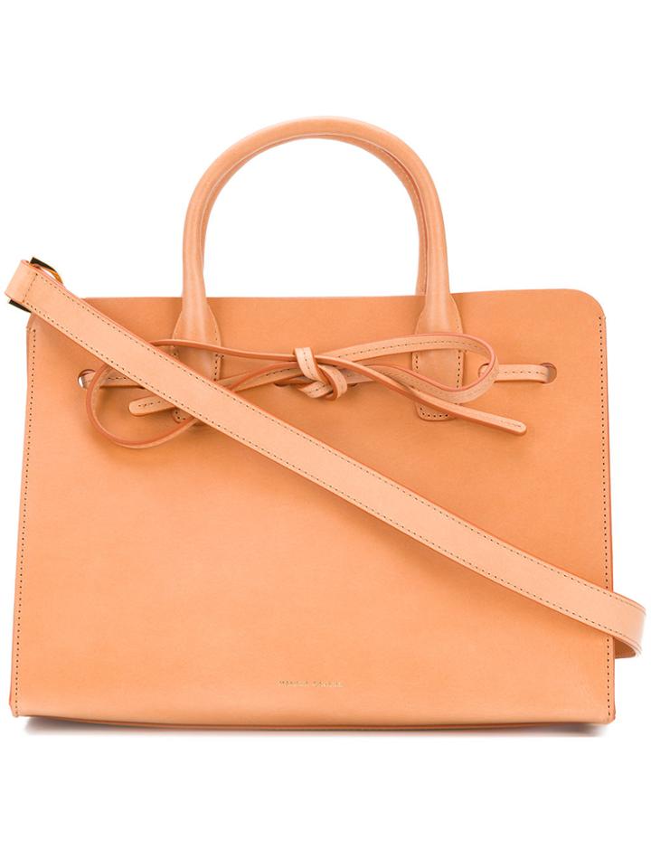 Mansur Gavriel Bow Detail Tote - Brown
