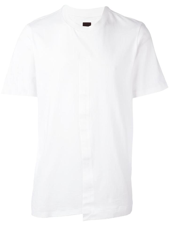 Oamc Asymmetric Detail T-shirt, Men's, Size: Large, White, Cotton