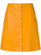 Ps By Paul Smith Button-down A-line Skirt - Yellow & Orange