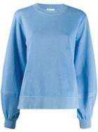 Ganni Bell Sleeve Sweatshirt - Blue