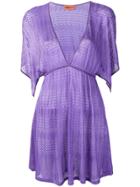 Missoni Mare Zig-zag Textured Dress - Purple