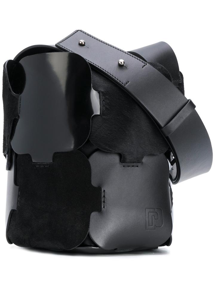 Paco Rabanne Hobo Puzzle Small Bucketbag - Black