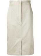Button-up Skirt - Women - Cotton - 42, Nude/neutrals, Cotton, Ter Et Bantine