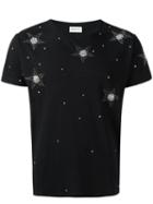 Saint Laurent Star Embellished T-shirt, Men's, Size: Xxl, Black, Cotton/polyester