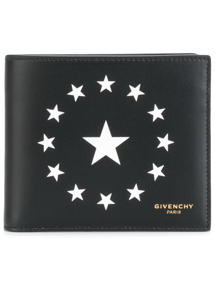 Givenchy Circle Star Print Wallet - Black