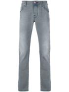 Jacob Cohen Stonewashed Straight Leg Jeans - Grey