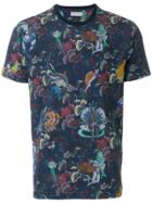 Etro Floral Printed Fitted T-shirt - Blue