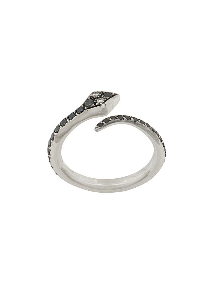 Ileana Makri Big Snake Ring - Metallic