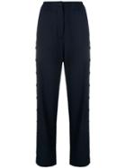 Joseph Button Side High Waist Joggers - Blue