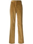 Prada Corduroy Wide-leg Trousers - Brown