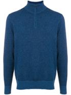 Loro Piana Cashmere High Neck Sweater - Blue