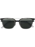 Bottega Veneta Eyewear Square Frame Bar Sunglasses - Black