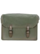 Maison Margiela Structured Shoulder Bag, Men's, Green, Cotton/calf Leather