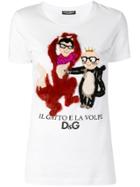 Dolce & Gabbana Textured Designer T-shirt - White
