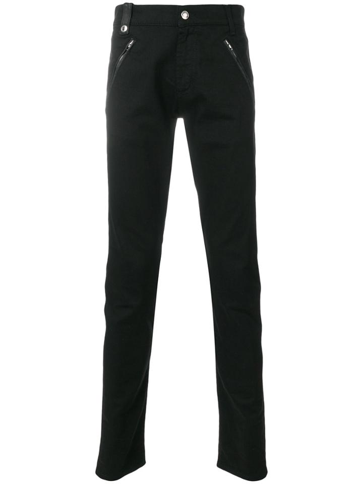 Alexander Mcqueen Biker Jeans - Black