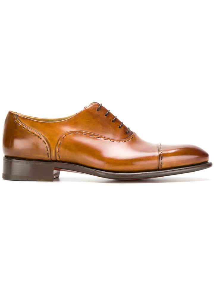 Santoni Classic Oxford Shoes - Brown