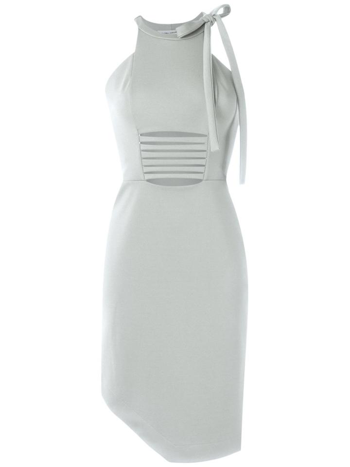 Gloria Coelho - Cut Out Details - Women - Elastodiene/polyester/viscose - 40, Grey, Elastodiene/polyester/viscose