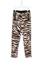 Kenzo Kids Tiger Stripe Leggings - Black