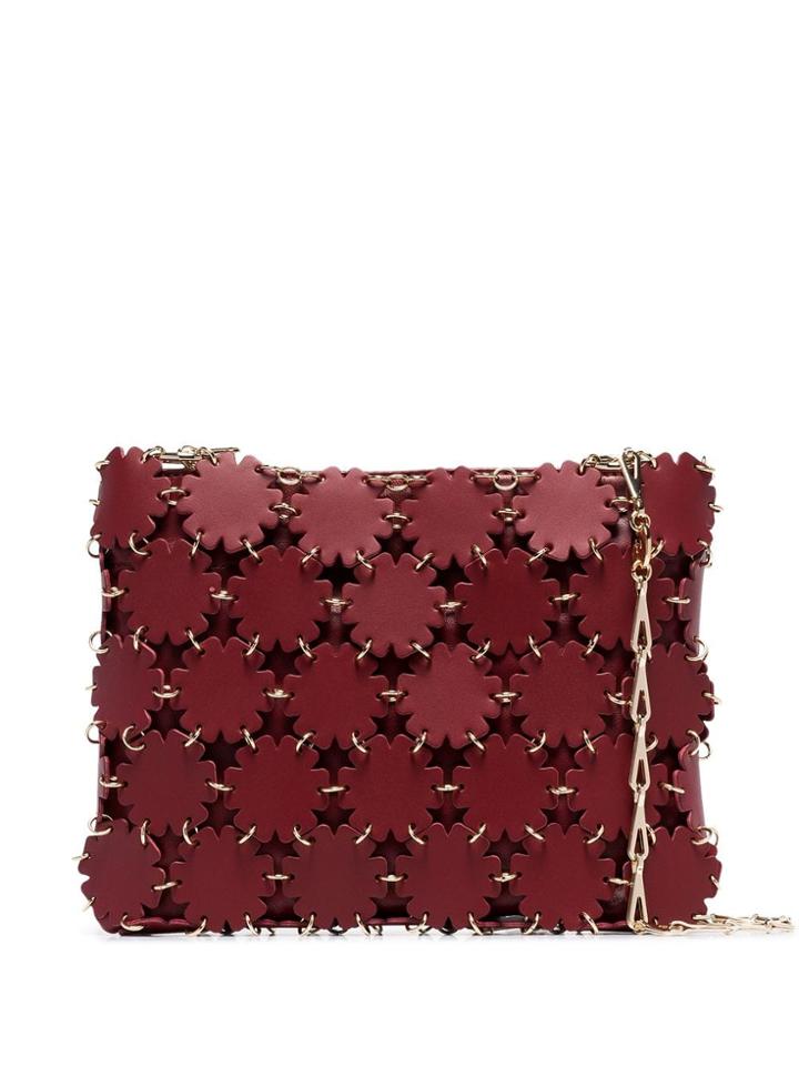 Paco Rabanne Blossom 1969 Laser-cut Shoulder Bag - Red