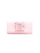 Perrin Paris Corset Handle Clutch Bag, Women's, Pink/purple