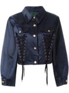 Jean Paul Gaultier Vintage Junior Gaultier Cropped Jacket, Women's, Size: Small, Blue