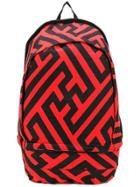 Ktz Maze Print Backpack - Red