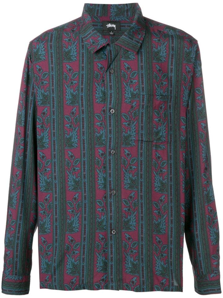 Stussy Paisley Pattern Shirt - Purple