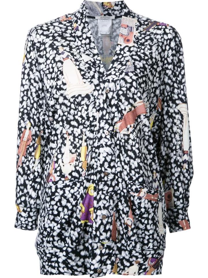 Theatre Products Multiple Prints Cardigan, Women's, Black, Tencel
