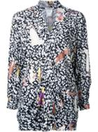 Theatre Products Multiple Prints Cardigan, Women's, Black, Tencel