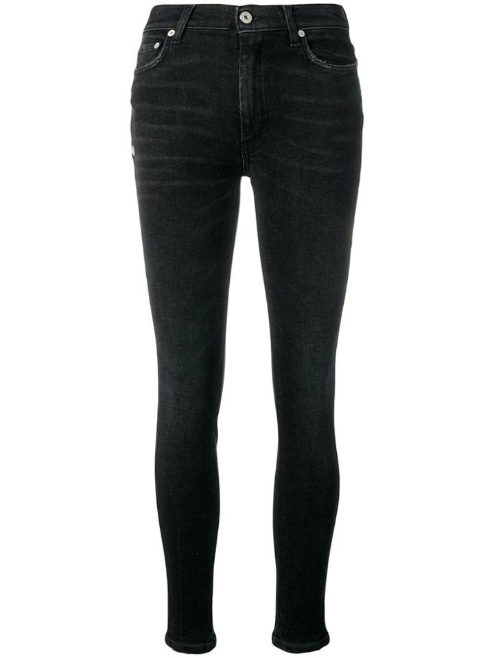 Heron Preston Faded Skinny Cropped Jeans - Black