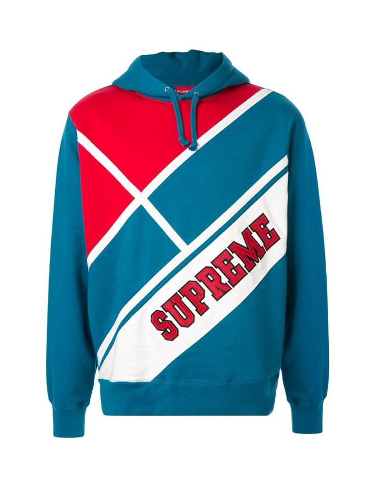 Supreme Diagonal Hoodie - Blue