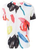 Paul Smith Brush Stroke Print T-shirt, Men's, Size: M, White, Cotton