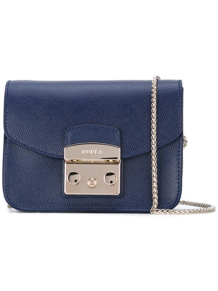 Furla - Metropolis Crossbody Bag - Women - Leather - One Size, Blue, Leather