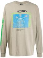 Brain Dead Graphic Print T-shirt - Neutrals