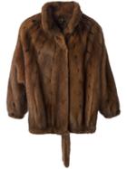 Krizia Vintage Mink Fur Coat, Women's, Size: Medium, Brown